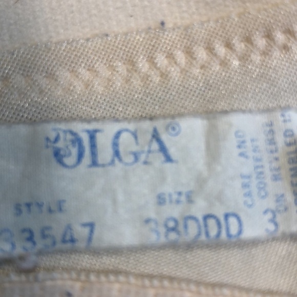 OLGA Bra Size 38 DDD Underwire  Lace  Preworn Used Pink - Picture 10 of 10